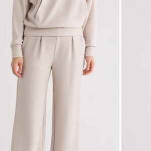 90 degree by reflex Ribbed Scuba wide leg pants